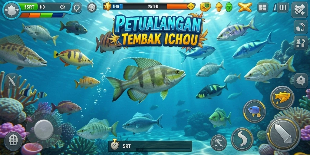 Gameplay seru Tembak Ikan dengan grafis menawan.