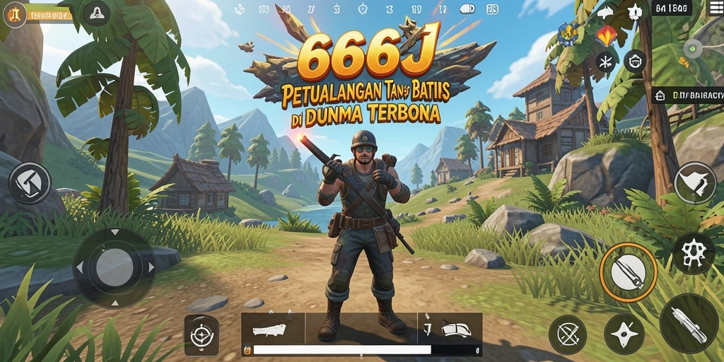 Tampilan gameplay menarik dari dunia terbuka 666J.