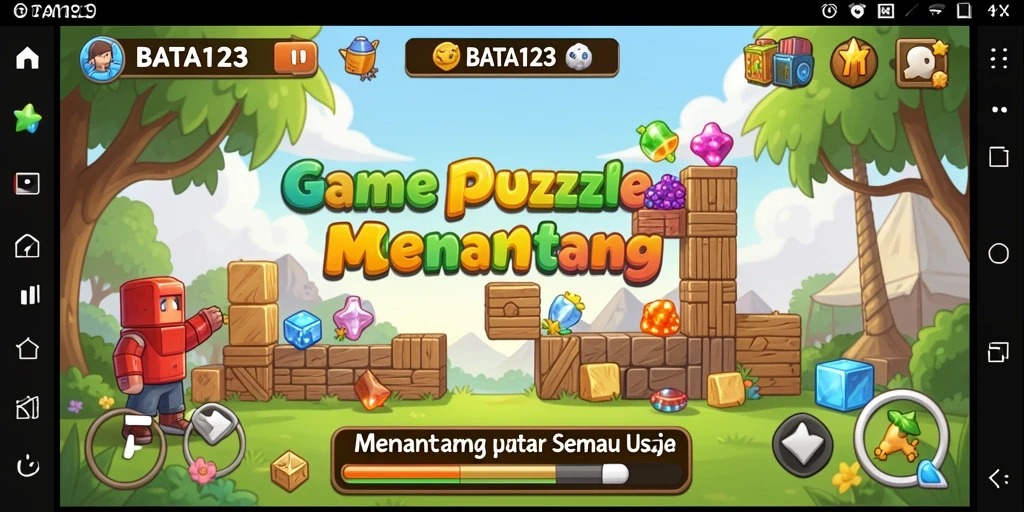 Tampak gameplay BATA123 dengan teka-teki menarik.