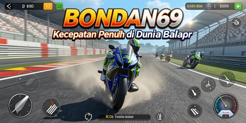 Tampilan menegangkan dari balapan motor di BONDAN69.