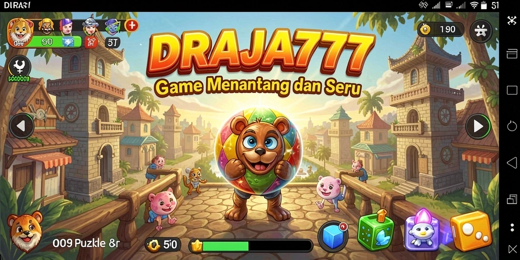Gameplay seru DRAJA777 yang penuh tantangan puzzle.