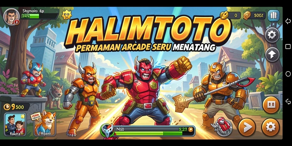 Tampilan menarik dari gameplay HALIMTOTO yang seru dan mendebarkan.