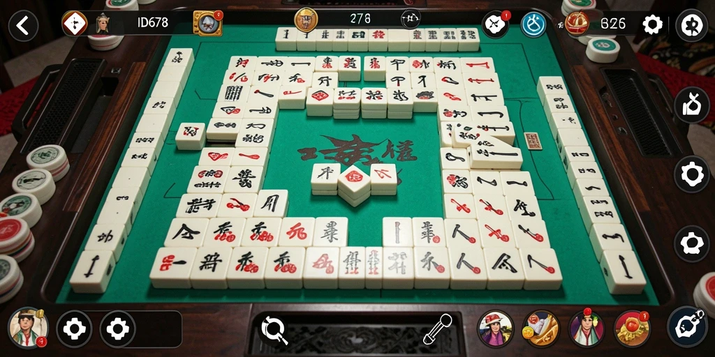 Tampilan gameplay Mahjong yang menarik di ID678.