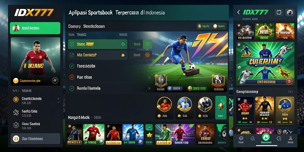 Tampilan gameplay dari aplikasi Sportsbook IDX777 yang menarik.