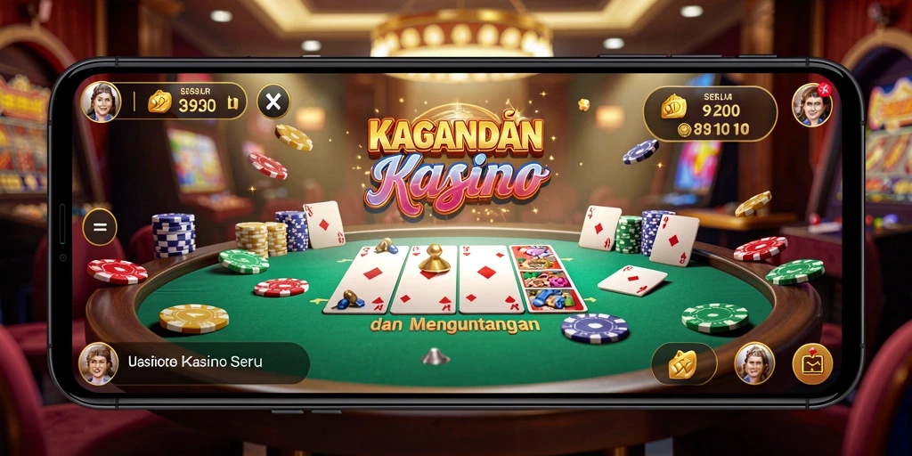 Tampilan gameplay Kasino yang menarik dan seru di KAGANDAN.