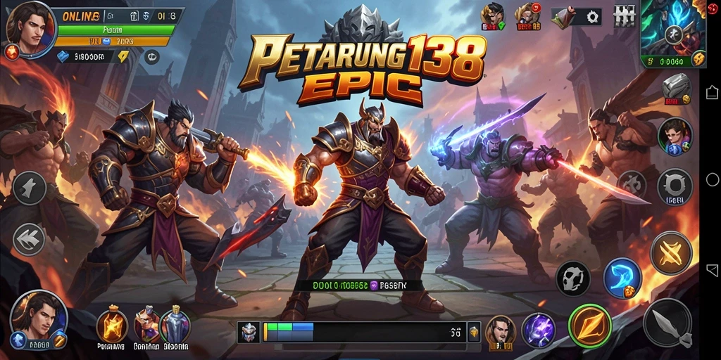 Screenshot gameplay ONLINE138 menampilkan aksi pertarungan yang mendebarkan.