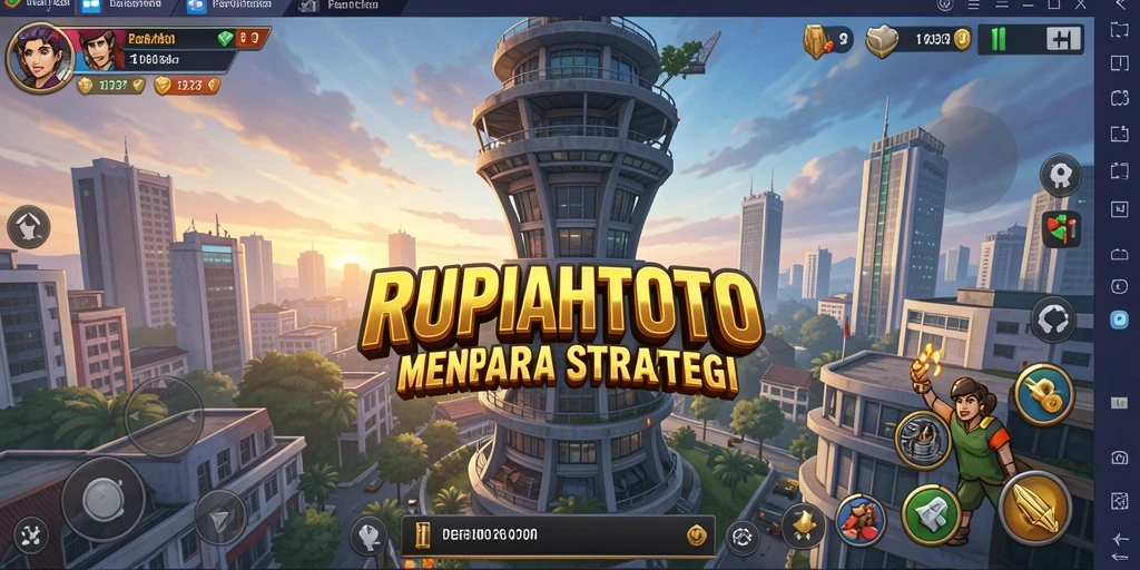Tampilan gameplay menakjubkan dari RUPIAHTOTO Tower Defense.
