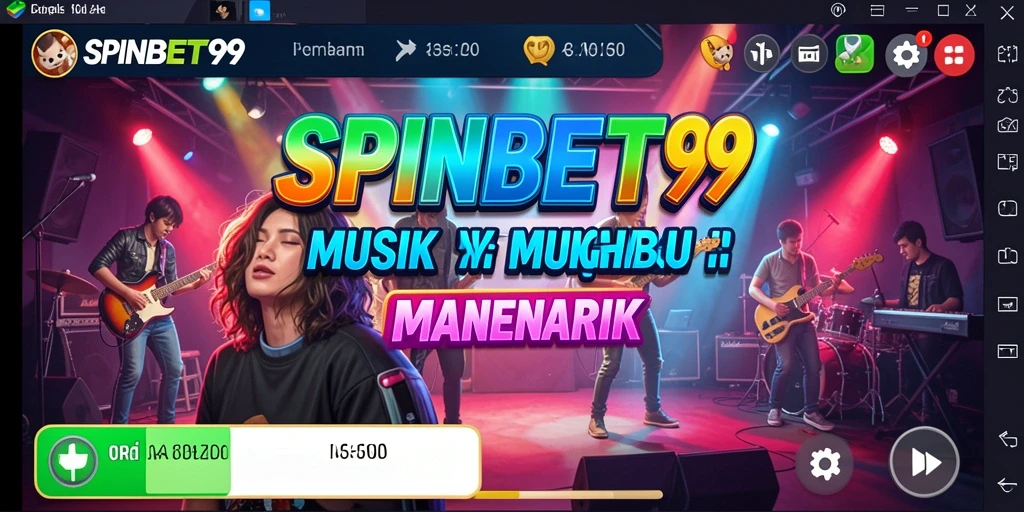 Tampilan gameplay SPINBET99 yang menarik dengan berbagai pilihan lagu.