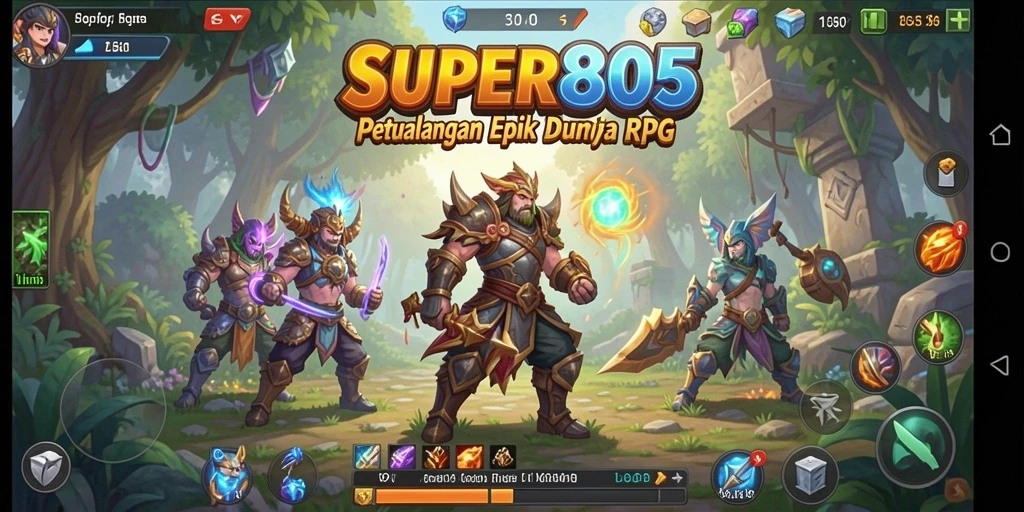 Gameplay mendebarkan di dunia magis SUPER805.