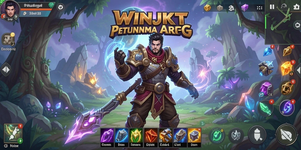 Screenshot gameplay WINJKT menampilkan aksi pertarungan yang seru dan karakter yang menawan.